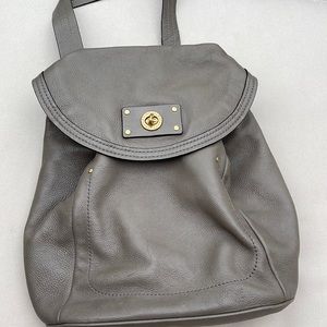 Marc by Marc Jacobs Grey Leather Back Pack